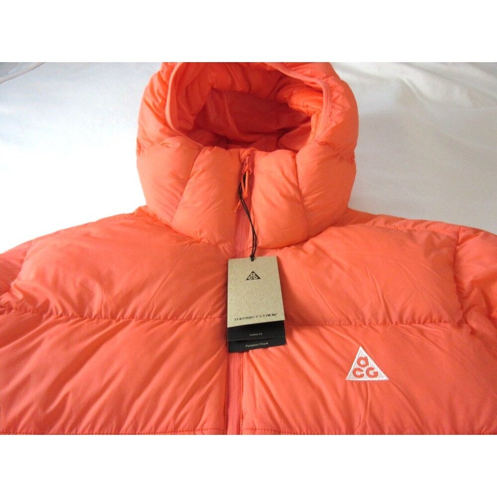 Nike Women's ACG Lunar Lake Therma-FIT ADV Hooded Jacket Wild Mango Size Small - Picture 11 of 11